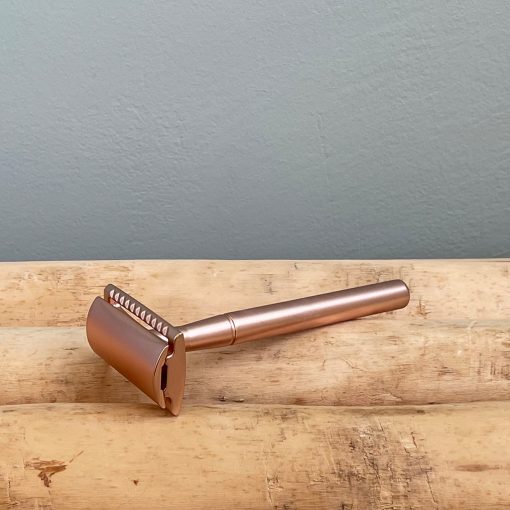 Plasticvrij scheermes inclusief mesjes. Scheermes, Safety Razor, Oceonics. Ook geschikt voor de oksels en bikinilijn. Gaat levenslang mee. Luxe cadeau.